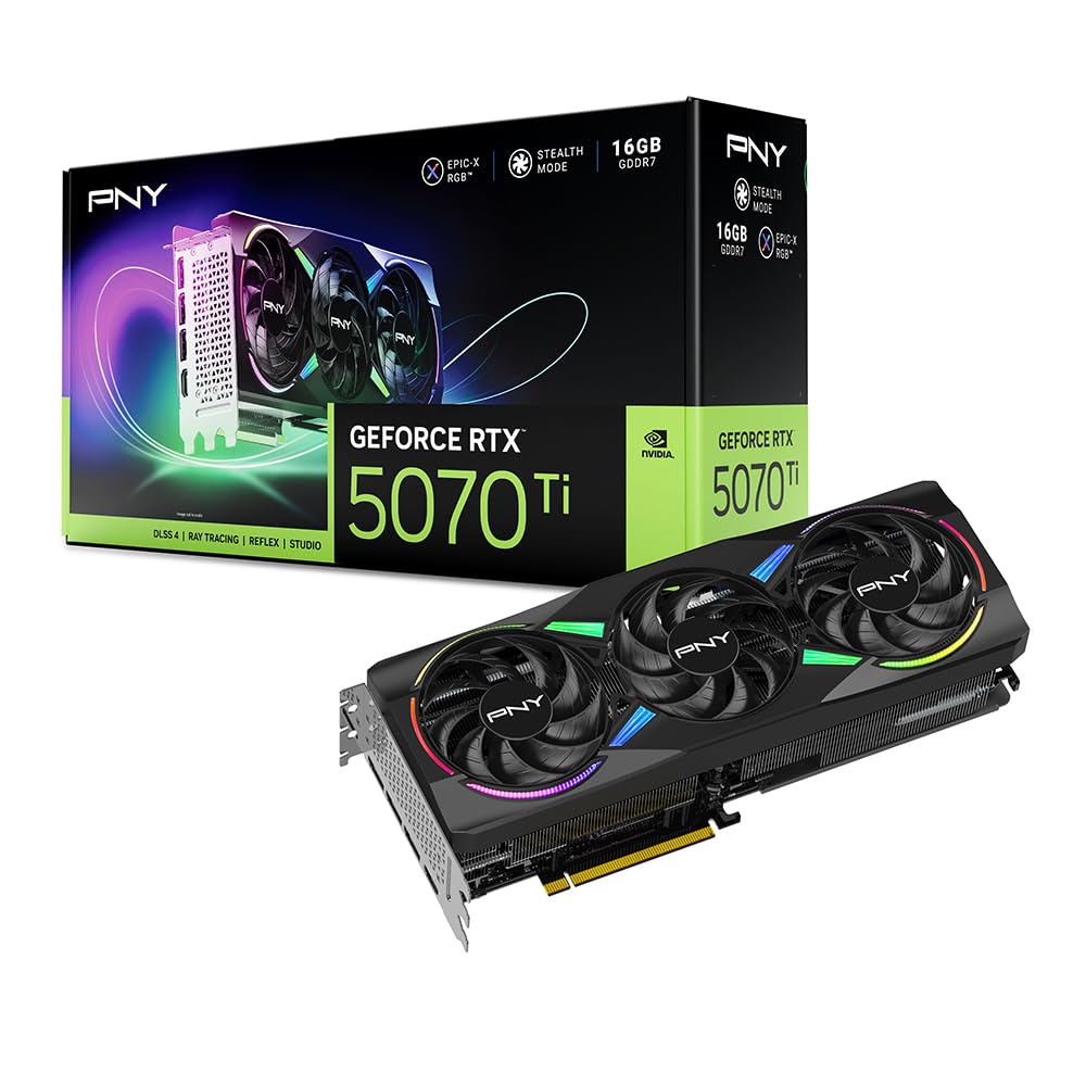 PNY NVIDIA GeForce RTX™ 5070 Ti Epic-X™ ARGB Triple Fan, Graphics